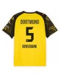 Billige Borussia Dortmund Ramy Bensebaini #5 Hjemmedrakt 2025-26 Kortermet